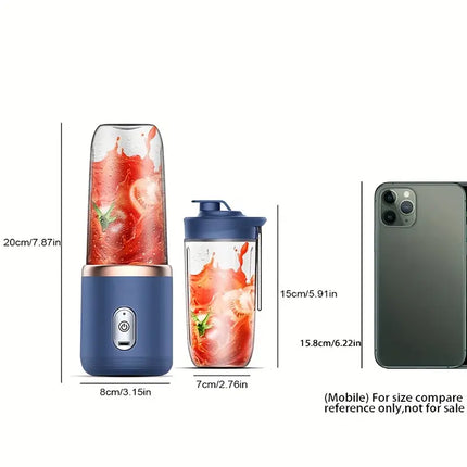 Mini Wireless Electric Fruit Juicer – Portable Blender Cup