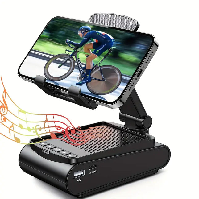 Portable Mobile Phone Stand Speaker with Wireless Audio