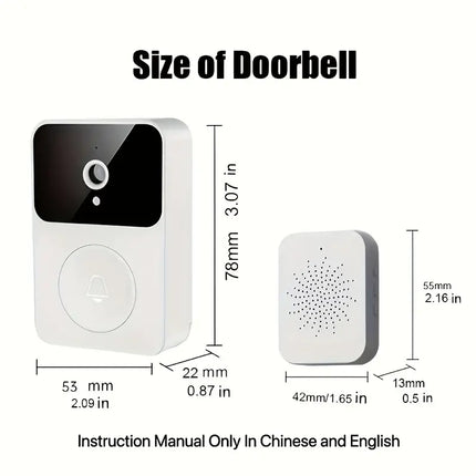 Smart Wifi Door Bell Camera & Intercom - HD Videosa