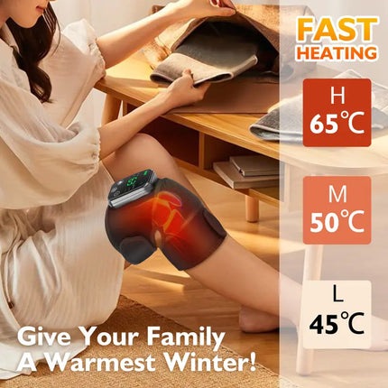 Portable Joint Muscle Massager with Heat Therapy Device