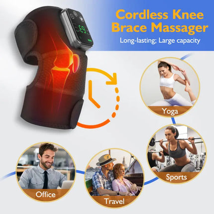 Portable Joint Muscle Massager with Heat Therapy Device
