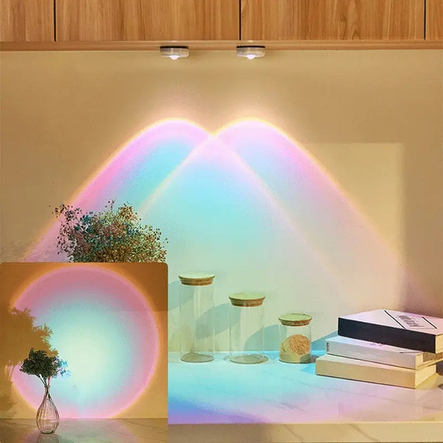 Wireless Sunset Light Projector - Rainbow Ambient Lamp