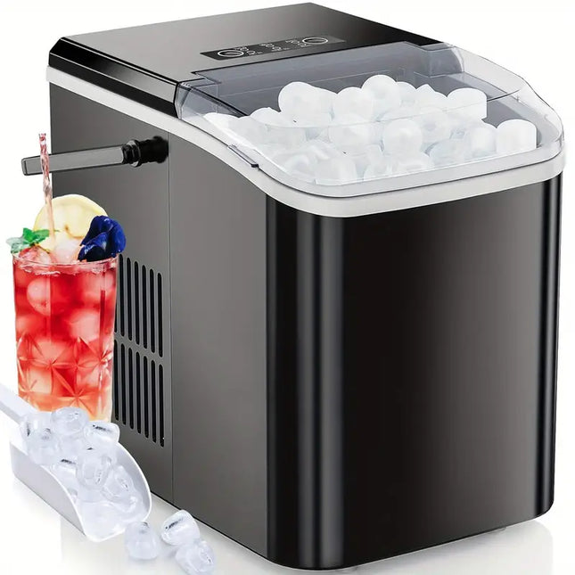 Portable Countertop Ice Maker with Fast Ice Production