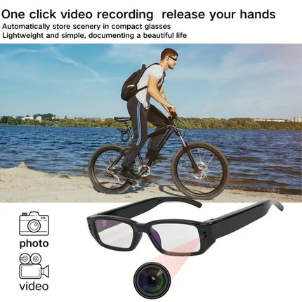 HD 1080P Smart Camera Glasses for Hands Free Recording