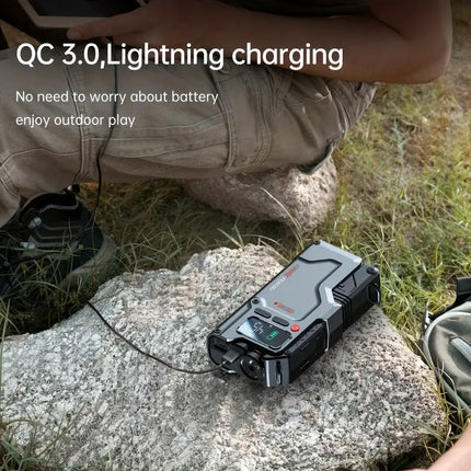 5 in 1 Jump Starter with Air Compressor – 2500A Power