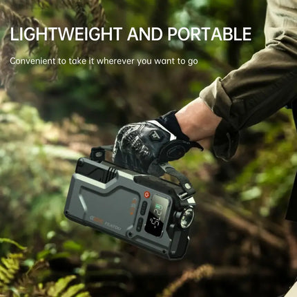 5 in 1 Jump Starter with Air Compressor – 2500A Power