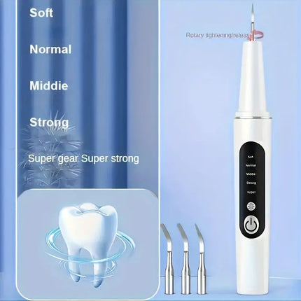 Rechargeable Teeth Scaler with LED Light – Oral Cleaner