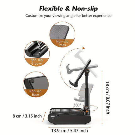 Portable Mobile Phone Stand Speaker with Wireless Audio