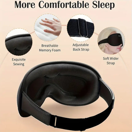 Ultimate Sleep Mask for Side Sleepers with Total Blackout