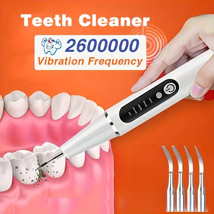 Rechargeable Teeth Scaler with LED Light – Oral Cleaner
