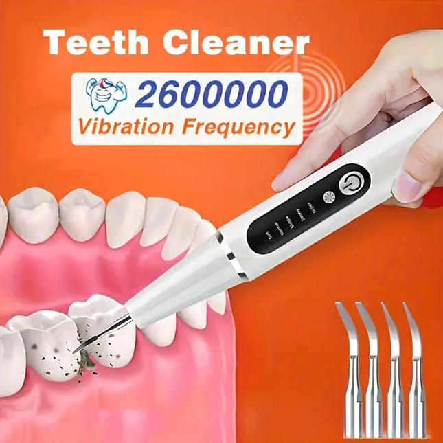 Rechargeable Teeth Scaler with LED Light – Oral Cleaner
