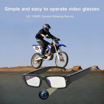 HD 1080P Smart Camera Glasses for Hands Free Recording