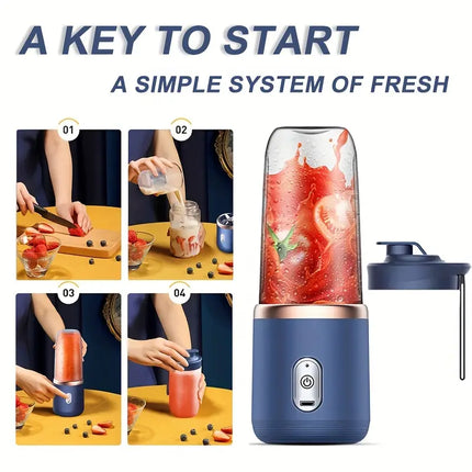 Mini Wireless Electric Fruit Juicer – Portable Blender Cup