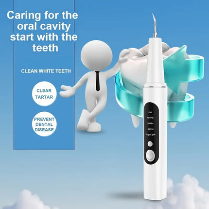 Rechargeable Teeth Scaler with LED Light – Oral Cleaner