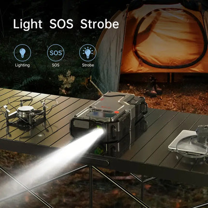 5 in 1 Jump Starter with Air Compressor – 2500A Power