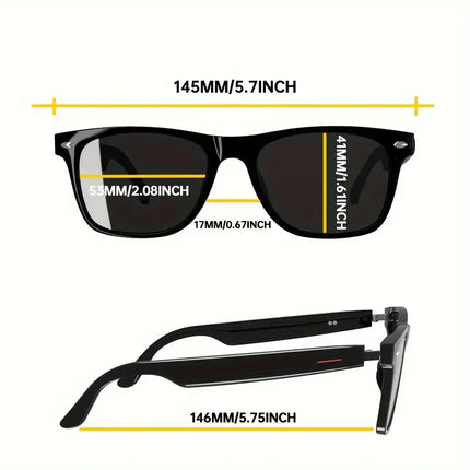 Smart Glasses Wireless Headset with Built-In Audio