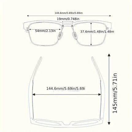 Smart AI Assistant Blue Light Filtering Glasses