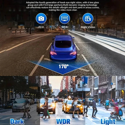 Ultra HD 4K Dash Camera with Night Vision and G-Sensor