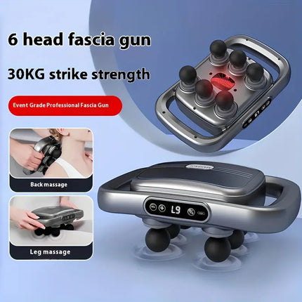 Deep Tissue Massage Gun with 6 Interchangeable Heads