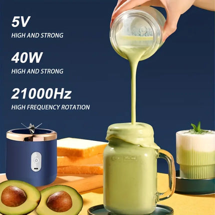 Mini Wireless Electric Fruit Juicer – Portable Blender Cup