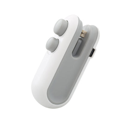 Mini Rechargeable 2-in-1 Snack Bag Sealer with Cutter