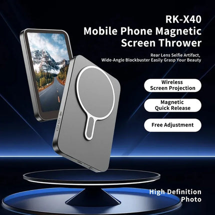 Magnetic Rear Projector for Phone Screen Mirroring Videos