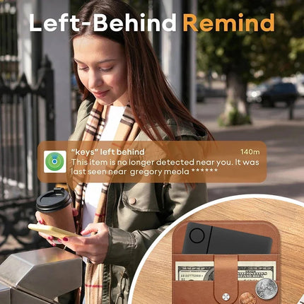 Smart AirCard Tracker for Apple Find My Wallet and Travel