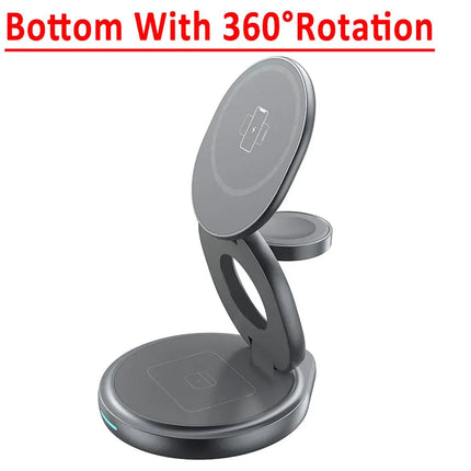 FoldMag 30W Charger 3 in 1 Magnetic Charging Stand