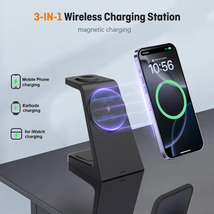 3 1 Magnetic Charger for iPhone Apple Watch and AirPods
