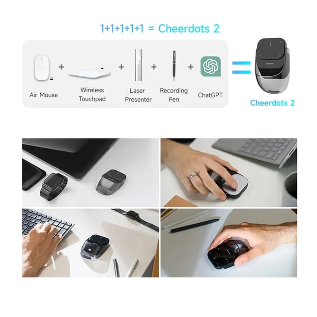 Cheerdots Air Mouse Wireless Touch Controller for Laptops