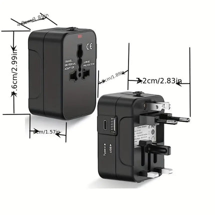 All in One Universal Travel Adapter – Global Charging Plug