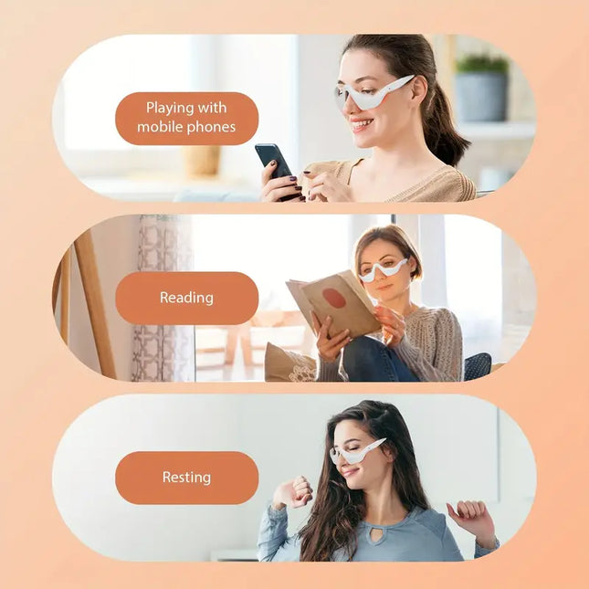 Smart 3D Eye Massager with Heat & Adjustable Intensity