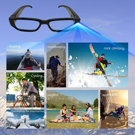 HD 1080P Smart Camera Glasses for Hands Free Recording