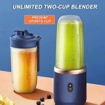 Mini Wireless Electric Fruit Juicer – Portable Blender Cup