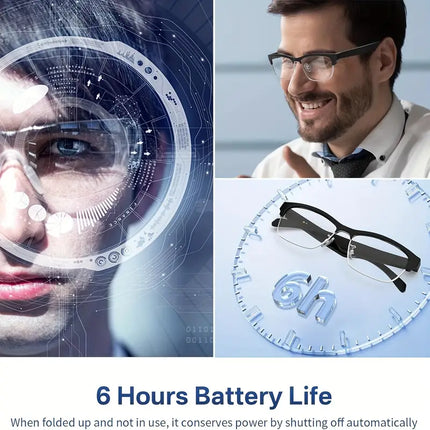 Smart AI Assistant Blue Light Filtering Glasses