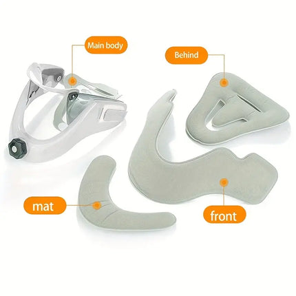 Adjustable Neck Support Brace with Air Powered Alignment
