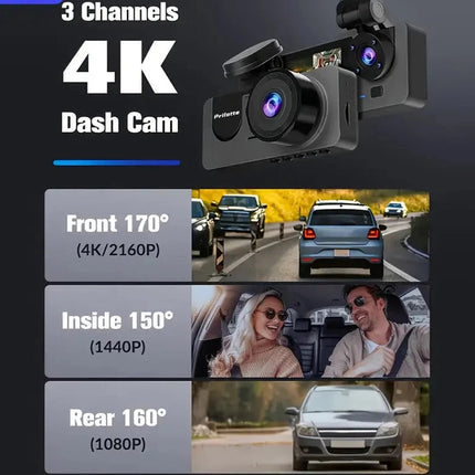 Ultra HD 4K Dash Camera with Night Vision and G-Sensor
