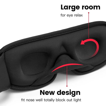 3D Deep Sleeping Night Mask for Total Light Block Out