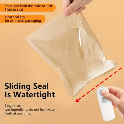 Mini Rechargeable 2-in-1 Snack Bag Sealer with Cutter