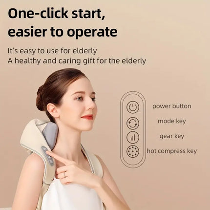Electric Acupressure Deep Kneading Massage with Heat