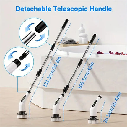 Cordless Electric Rotary Scrubber | Double Speed Brush