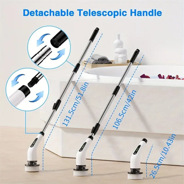 Cordless Electric Rotary Scrubber | Double Speed Brush