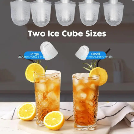 Portable Countertop Ice Maker with Fast Ice Production