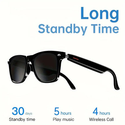 Smart Glasses Wireless Headset with Built-In Audio