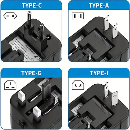 All in One Universal Travel Adapter – Global Charging Plug